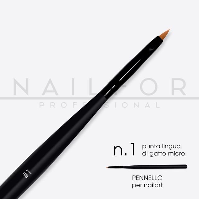 accessori per unghie, nails nail art alta qualità PENNELLO PRO punta Gatto Micro - n.1 Nailfor 3,99 € Nailfor