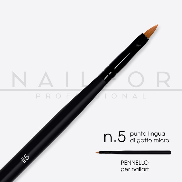accessori per unghie, nails nail art alta qualità PENNELLO PRO punta Gatto Micro - n.5 Nailfor 3,99 € Nailfor