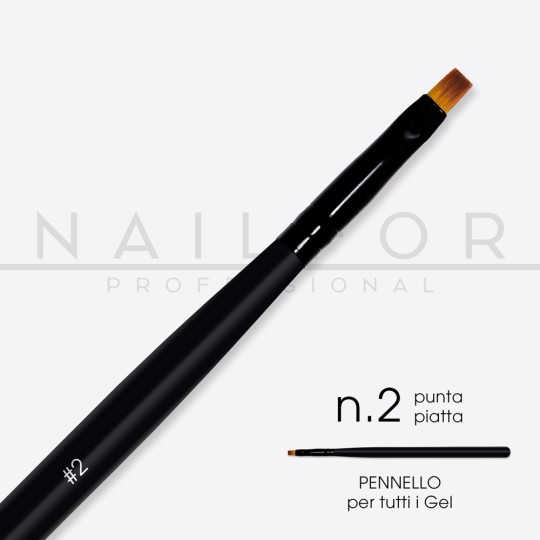 accesorios para uñas, nails nail art alta calidad PINCEL Pro punta plana n.2 Nailfor 3,99 € Nailfor