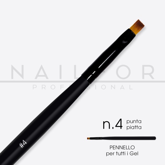 nail accessories, nails nail art high quality BRUSH Pro flat tip n.4 Nailfor €3.99 Nailfor