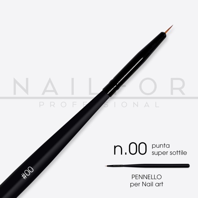 accessori per unghie, nails nail art alta qualità PENNELLO PRO punta sottile n.00 Nailfor 3,99 € Nailfor