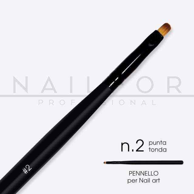 accessori per unghie, nails nail art alta qualità PENNELLO PRO punta tonda n.2 Nailfor 4,99 € Nailfor