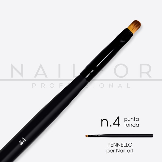 accessori per unghie, nails nail art alta qualità PENNELLO PRO punta tonda n.4 Nailfor 4,99 € Nailfor