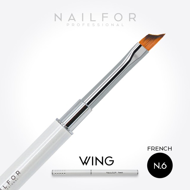 accesorios para uñas, nails nail art alta calidad Wing BRUSH French n.6 Nailfor 7,99 € Nailfor