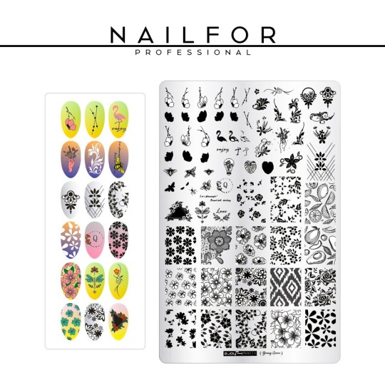 nail art decoration nail reconstruction PLATE - Stamping - 06 Nailfor €7.50