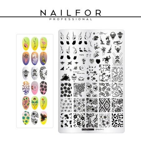 nail art decoration nail reconstruction PLATE - Stamping - 06 Nailfor €7.50