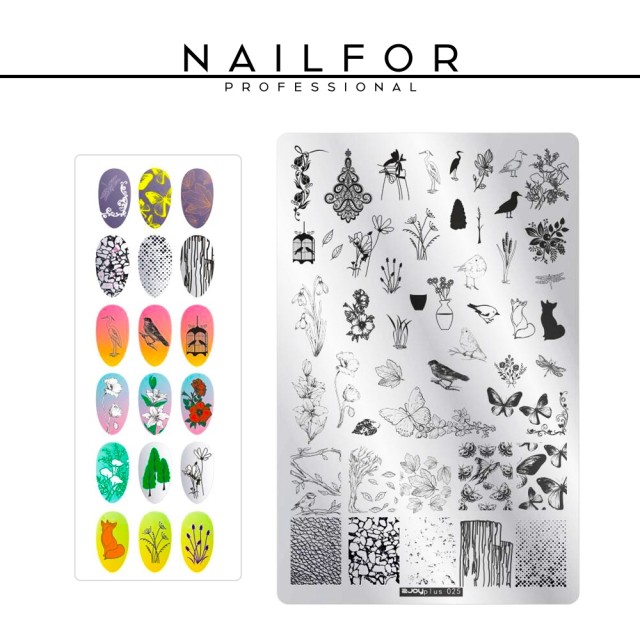 decorazione nail art ricostruzione unghie PIASTRA - Stamping - 07 Nailfor 7,50 €