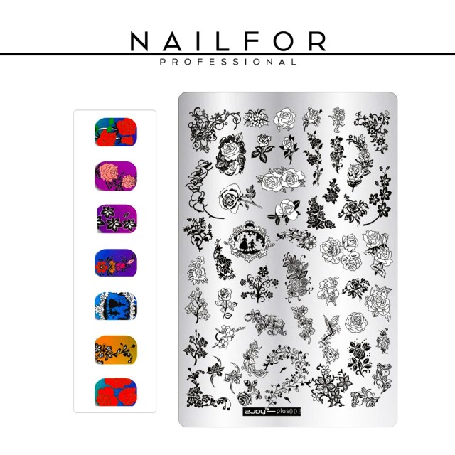 Decoración nail art reconstrucción de uñas PLACA - Stamping - 09 Nailfor 7,50 €