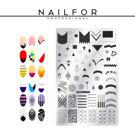 nail art decoration nail reconstruction PLATE - Stamping - 10 Nailfor €7.50
