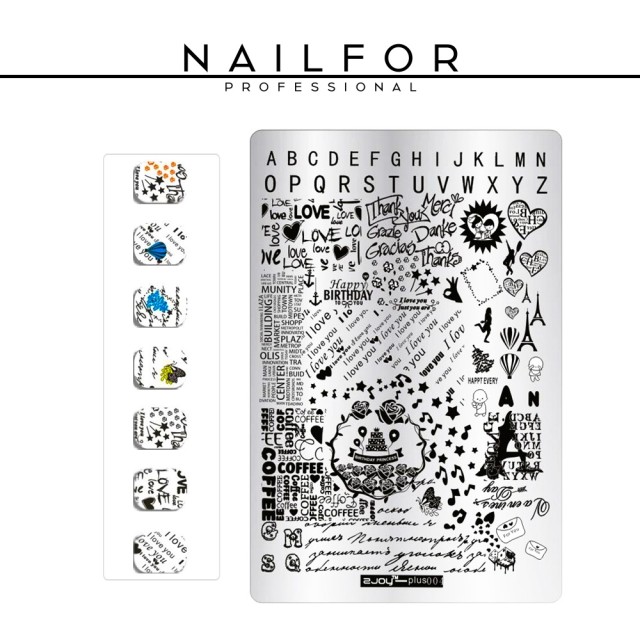 decorazione nail art ricostruzione unghie PIASTRA - Stamping - 12 Nailfor 7,50 €