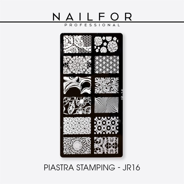 nail art decoration nail reconstruction Stamping PLATE JR16 Nailfor €4.99