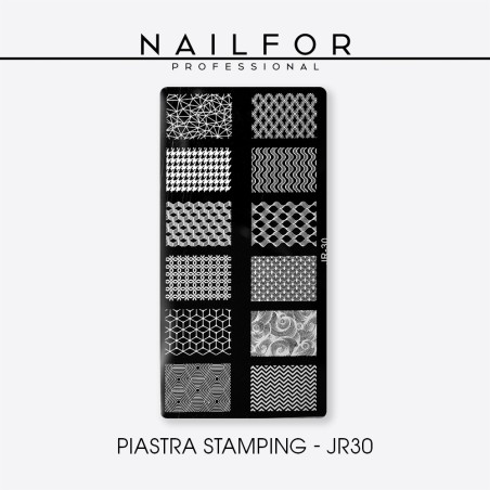 nail art decoration nail reconstruction Stamping PLATE JR30 Nailfor €4.99