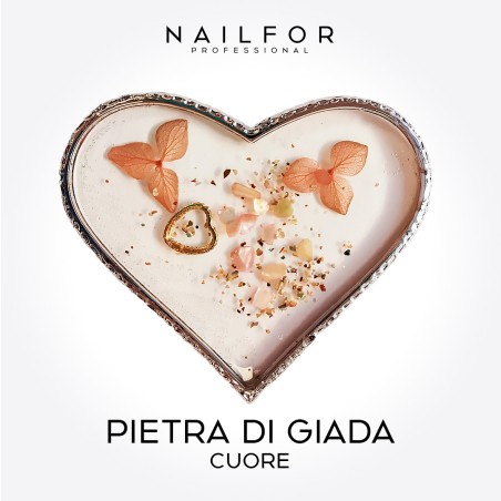 accessori per unghie, nails nail art alta qualità PIETRA DI GIADA - Cuore Nailfor 4,99 € Nailfor