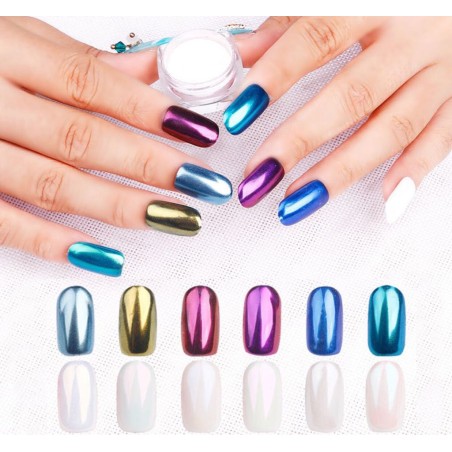 nail art decoration nail reconstruction Aurora powder pigment - AU04 Nailfor €4.99