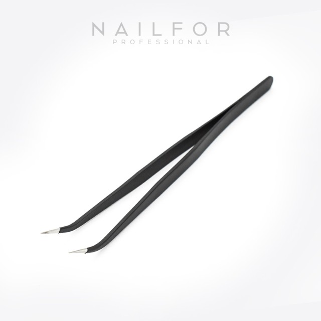 accessori per unghie, nails nail art alta qualità Pinzetta di Precisione in Acciaio - CURVA NERA Nailfor 3,99 € Nailfor
