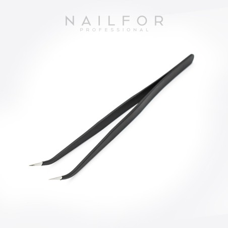 nail accessories, nails nail art high quality Precision Steel Tweezers - BLACK CURVE Nailfor €3.99 Nailfor