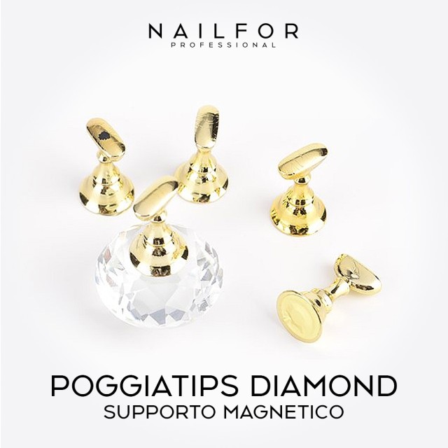Poggia tips diamond magnetic support