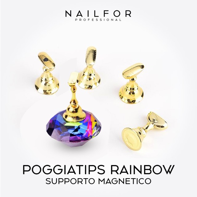 accessori per unghie, nails nail art alta qualità POGGIA TIPS RAINBOW Supporto magnetico arcobaleno Nailfor 7,99 € Nailfor