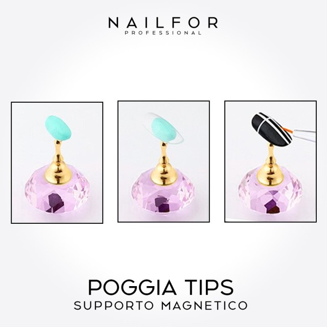 accessori per unghie, nails nail art alta qualità POGGIA TIPS RAINBOW Supporto magnetico arcobaleno Nailfor 7,99 € Nailfor