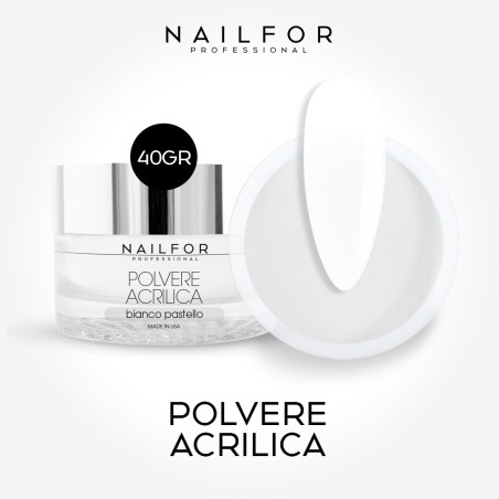 Gel per unghie ricostruzione POLVERE ACRILICA - BIANCO PASTELLO Nailfor 14,99 €