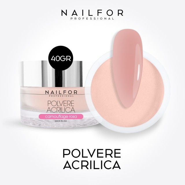 Gel per unghie ricostruzione POLVERE ACRILICA - CAMOUFLAGE ROSA Nailfor 14,99 €