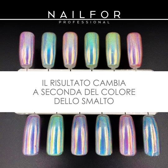 nail art decoration nail reconstruction Chrome HOLOGRAPHIC POWDER - UNICORN Nailfor €5.99 2