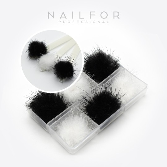 nail art decoration nail reconstruction Pom pom Deco PM-002 Nailfor €6.99