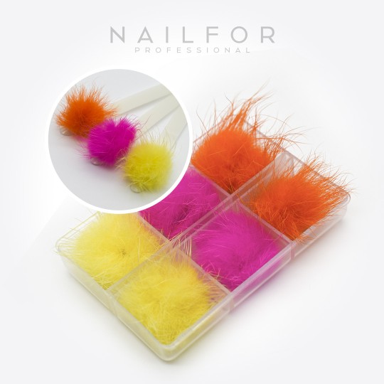 Décoration nail art reconstruction Pom pom Deco PM-004 Nailfor €6.99