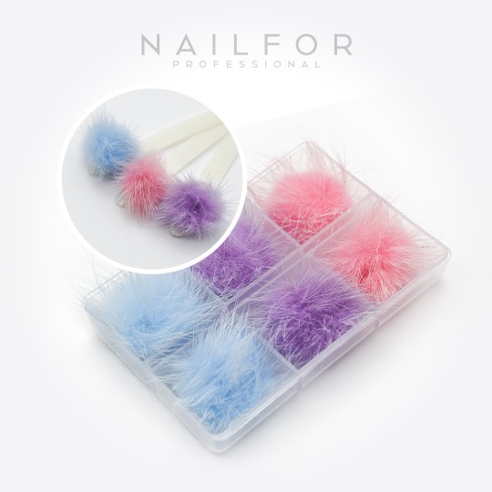 Décoration nail art reconstruction Pom pom Deco PM-005 Nailfor €6.99