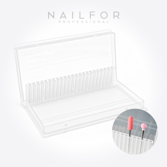 accesorios para uñas, nails nail art alta calidad CAJA PORTA PUNTAS - BLANCO Nailfor 3,99 € Nailfor