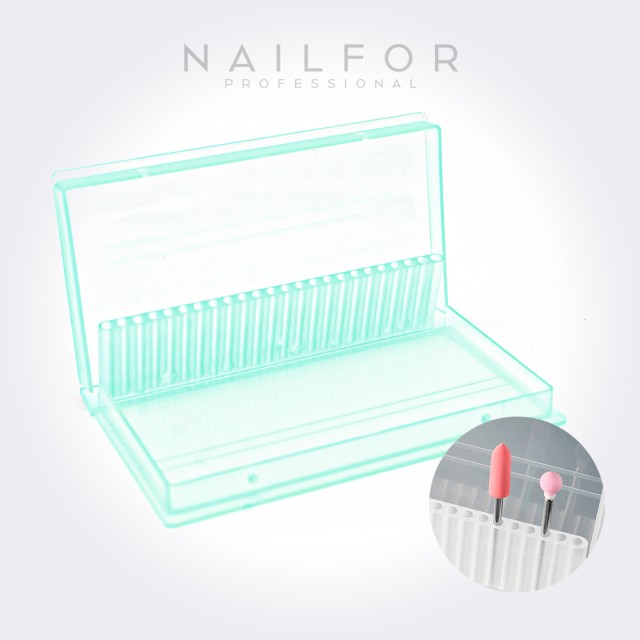 accessori per unghie, nails nail art alta qualità PORTAPUNTE SCATOLA - VERDE Nailfor 3,99 € Nailfor