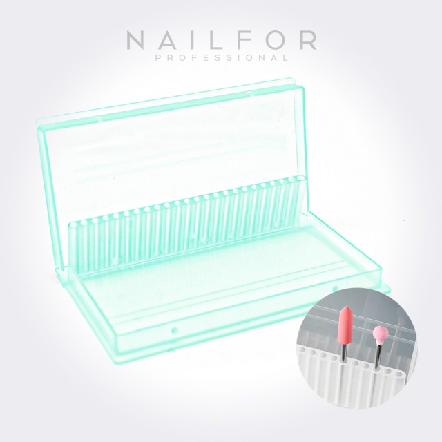 accesorios para uñas, nails nail art alta calidad CAJA PORTA PUNTAS - VERDE Nailfor 3,99 € Nailfor