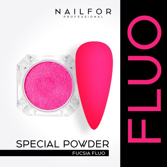 nail art decoration nail reconstruction Powder Fluo - LIGHT FUCHSIA Nailfor €2.99