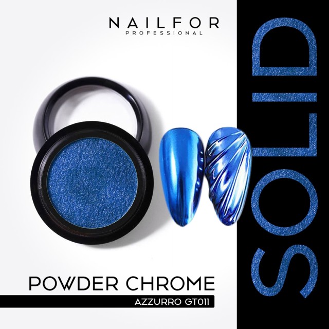 POUDRE DE CHROME SOLIDE COMPACT BLEU CLAIR GT011