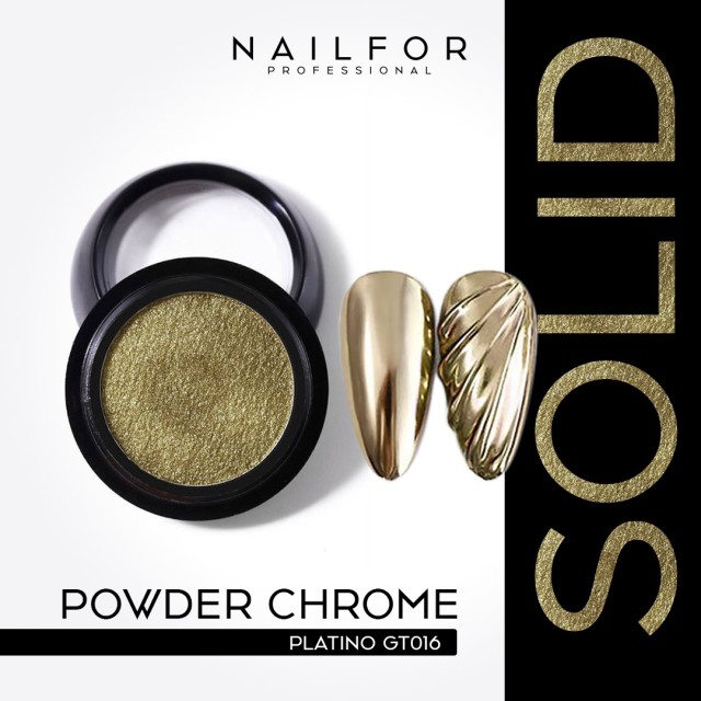 POUDRE DE CHROME SOLIDE COMPACT PLATINE GT016