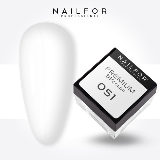 Gel Color Premium - 051 white pastel