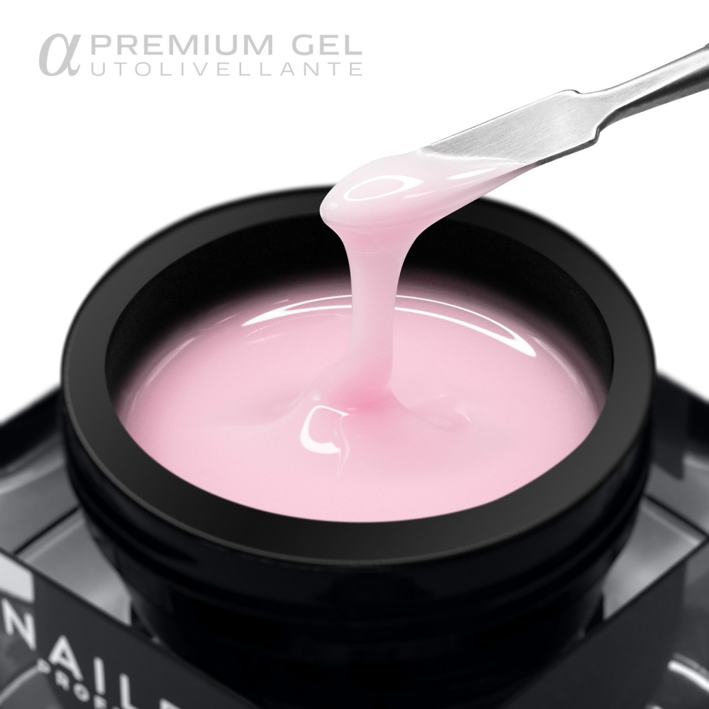 PREMIUM GEL Costruttore Unghie AUTOLIVELLANTE - ROSE MILK 50ML - Nailfor