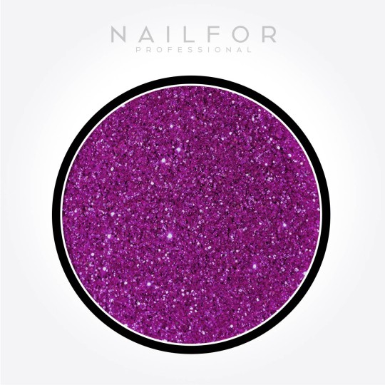 Decoración nail art con lentejuelas Glitter Paillette morada para reconstrucción de uñas Nailfor 2,90 €