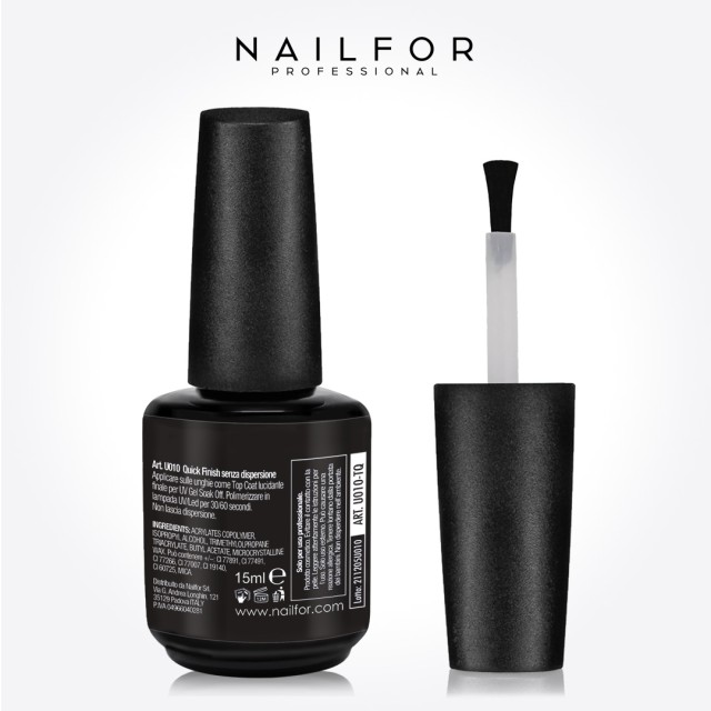 Gel reconstructeur d'ongles Quick Finish sans dispersion 15 ml - Top Coat Nailfor 12,99 €