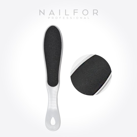 Raspa rimuovi calli ovale con manico - Pedicure