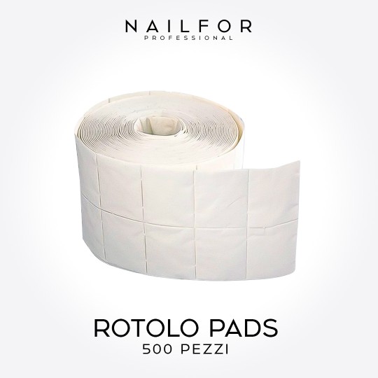 Semi-permanent nail polish color: ROLL 500 Pads in high quality cellulose Nailfor €4.99