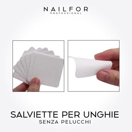 Semi-permanent nail polish color: PROFESSIONAL LINT-FREE Pads - Nail Wipes -180pcs Nailfor €3.50