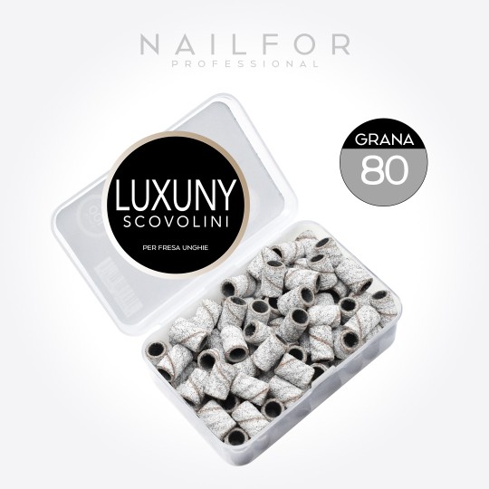 Accesorios para uñas, nails nail art alta calidad Luxuny BRUSHES GRIT 80 para taladro - 100 piezas BLANCO Nailfor 9,99 € Nailfor