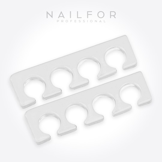 accesorios para uñas, nails nail art alta calidad SEPARADORES DE DEDOS DE SILICONA PARA Pedicure - TRANSPARENTES Nailfor 2,20 € 