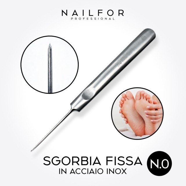 accessori per unghie, nails nail art alta qualità SGORBIA FISSA PEDICURE N.0 Nailfor 6,99 € Nailfor