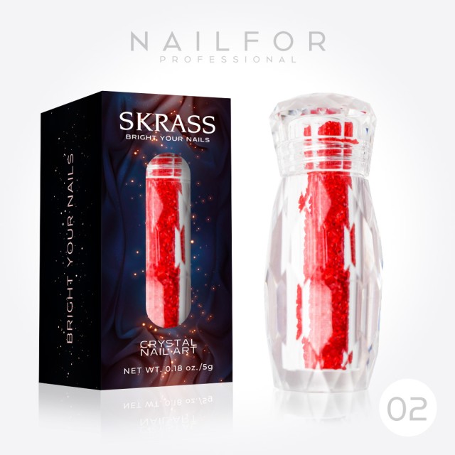 Décoration nail art reconstruction ongle Skrass Crystal Micro - 02 Nailfor 6,99 €