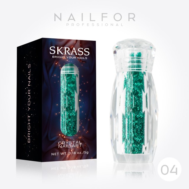 decorazione nail art ricostruzione unghie SKRASS CRYSTAL MICRO - 04 Verde Smeraldo Nailfor 6,99 €
