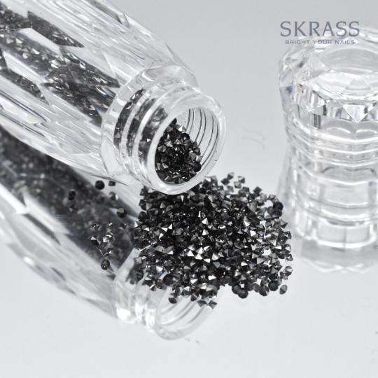 decorazione nail art ricostruzione unghie SKRASS CRYSTAL MICRO - 16 Dark Metal Nailfor 6,99 €