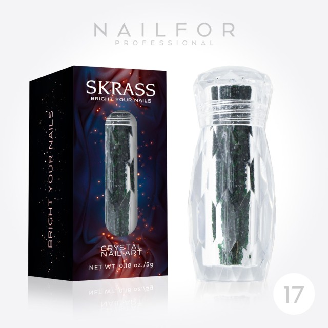 decorazione nail art ricostruzione unghie SKRASS CRYSTAL MICRO - 17 Verde Scuro Nailfor 6,99 €