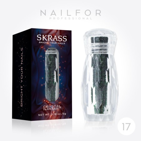 decorazione nail art ricostruzione unghie SKRASS CRYSTAL MICRO - 17 Verde Scuro Nailfor 6,99 €